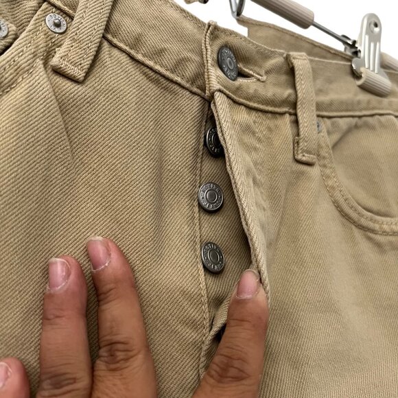 Boyish The Tommy Tan The Crowd High Rise Button Fly Rigid Straight Jeans Size 24 - Picture 6 of 9